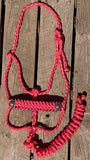Neon Cowgirl Bling Muletape Halter + attached lead rope