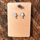 Lightning Bolt Stud Earrings