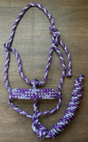 Amethyst Muletape Halter + attached lead rope