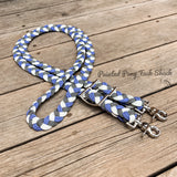 Lavender & White Diamonds Original Braided Reins