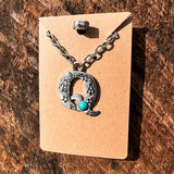 Western Stamped Initial Necklace