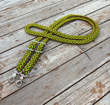 Lime Cheetah Original Braided Reins