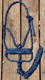 Midnight Reef Muletape Halter + attached lead rope