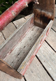 Rustic Reclaimed Wood Tool Box | Handmade Farmhouse Caddy