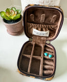 MINI COWHIDE JEWELRY BOX Western - travel storage gifts