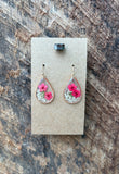 Pressed Wildflower Teardrop Earrings