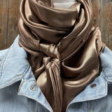 35X35" Solid Tan Wild Rag / Scarf
