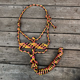 Pastel Fireball Muletape Halter + attached lead rope