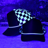 LIMITED EDITION Luminescent Checkered Back Trucker Hat