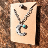 Western Stamped Initial Necklace