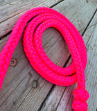 Neon Pink Braided Over Under with Leather Popper