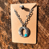 Western Stamped Initial Necklace