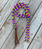 Chaos Theory Braided Over Under with Leather Popper