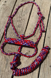 Wildberry Rush Muletape Halter + attached lead rope