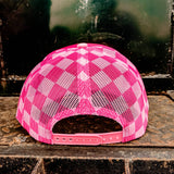 Checkered Mesh Ball Cap