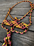 Pastel Fireball Muletape Halter + attached lead rope
