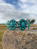 Turquoise Cluster Stretch Bracelet