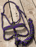 Purple Sage Halter + attached lead rope