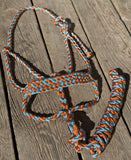 Desert Turquoise Muletape Halter + attached lead rope