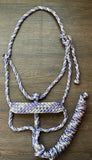 Silver Lilac Muletape Halter + attached lead rope