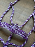 Amethyst Muletape Halter + attached lead rope