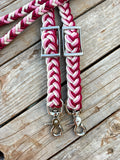 Strawberries & Cream Knotted Hybrid Braided Reins