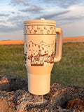 Cattle Drive 32oz Flip Top WashEasy™ Lid Tumbler