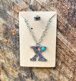 Western Stamped Initial Necklace
