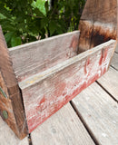 Rustic Reclaimed Wood Tool Box | Handmade Farmhouse Caddy