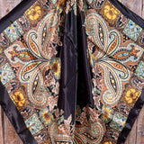 35X35" Golden Rod Paisley Wild Rag/Scarf