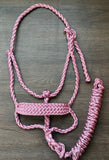 Rose Muletape Halter + attached lead rope