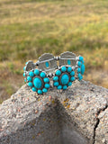 Turquoise Cluster Stretch Bracelet