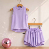 Trendy Kids Matching Set | Lightweight Drawstring Shorts Set (Pre-Order)