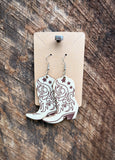 Boot Scootin’ Wooden Earrings