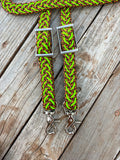 Lime Cheetah Original Braided Reins
