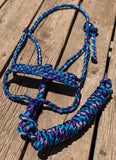 Midnight Reef Muletape Halter + attached lead rope