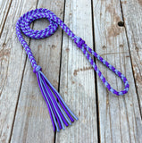 Purple Rain Braided Over Under with Tassle