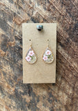 Pressed Wildflower Teardrop Earrings