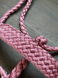 Rose Muletape Halter + attached lead rope