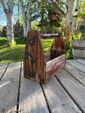 Rustic Reclaimed Wood Tool Box | Handmade Farmhouse Caddy