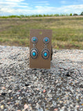Turquoise Bloom Dangle Earrings
