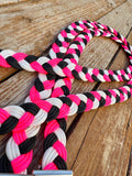 Black Top Babe Original Braided Barrel Reins