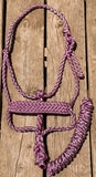 Mauve Mist Muletape Halter + attached lead rope