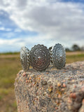 Silver Concho Stretch Bracelet