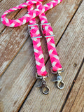 Pink Lightning Original Braided Barrel Reins