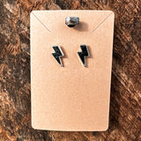 Lightning Bolt Stud Earrings