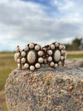 Ivory Stone Copper Concho Stretch Bracele