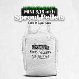 Medalist Mini Sprout Pellets - 1,500lb Super Sack