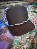Dust & Turquoise Hat Chain