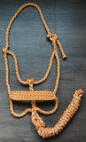 Apricot Muletape Halter + attached lead rope